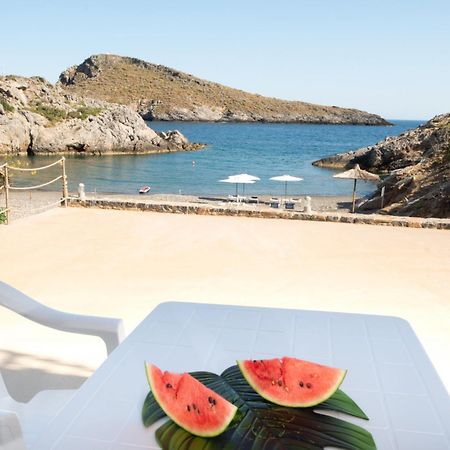 Beachfront Studio Kyma West ~ Crete'S Hidden Gem Kali Limenes Exteriör bild