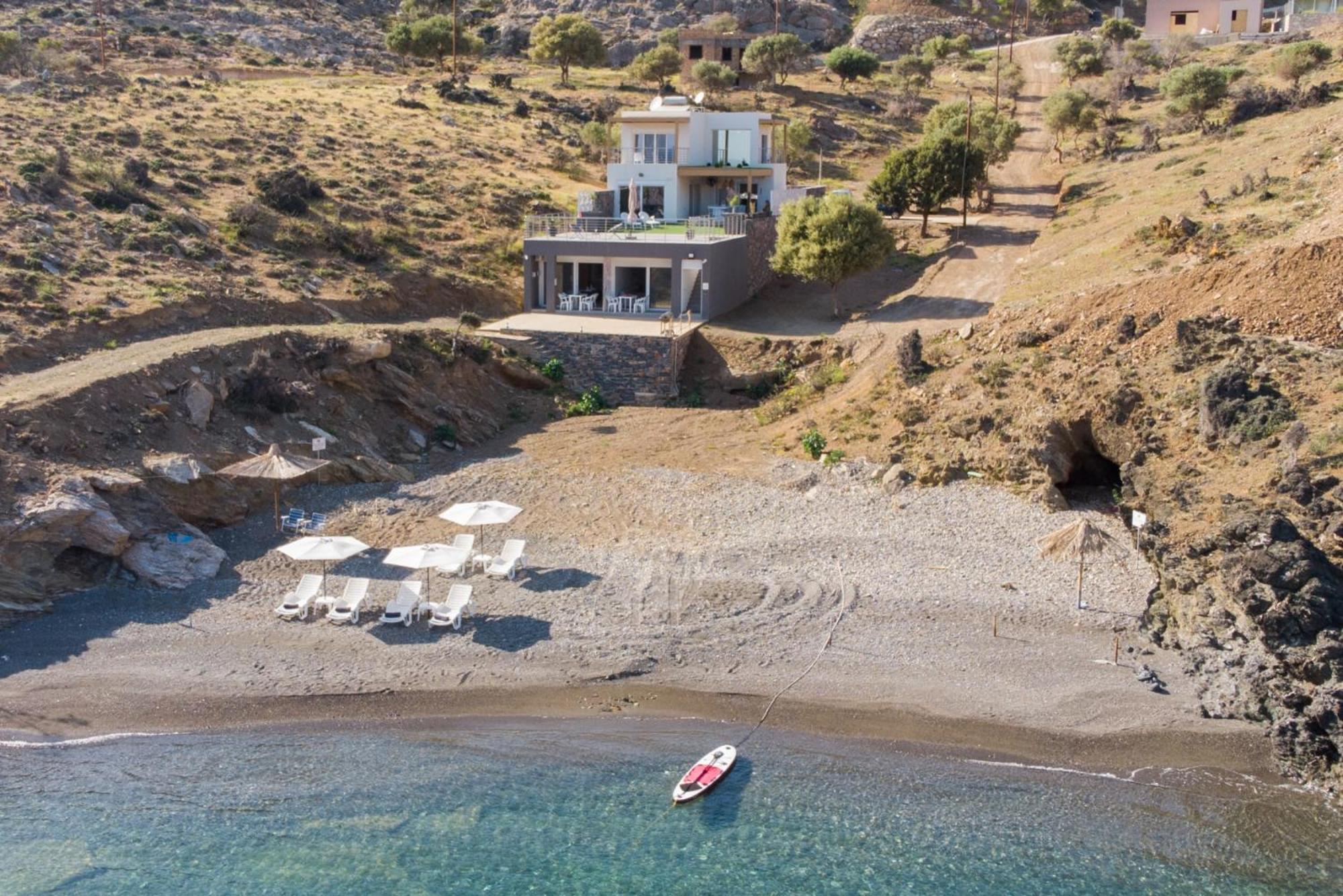 Beachfront Studio Kyma West ~ Crete'S Hidden Gem Kali Limenes Exteriör bild
